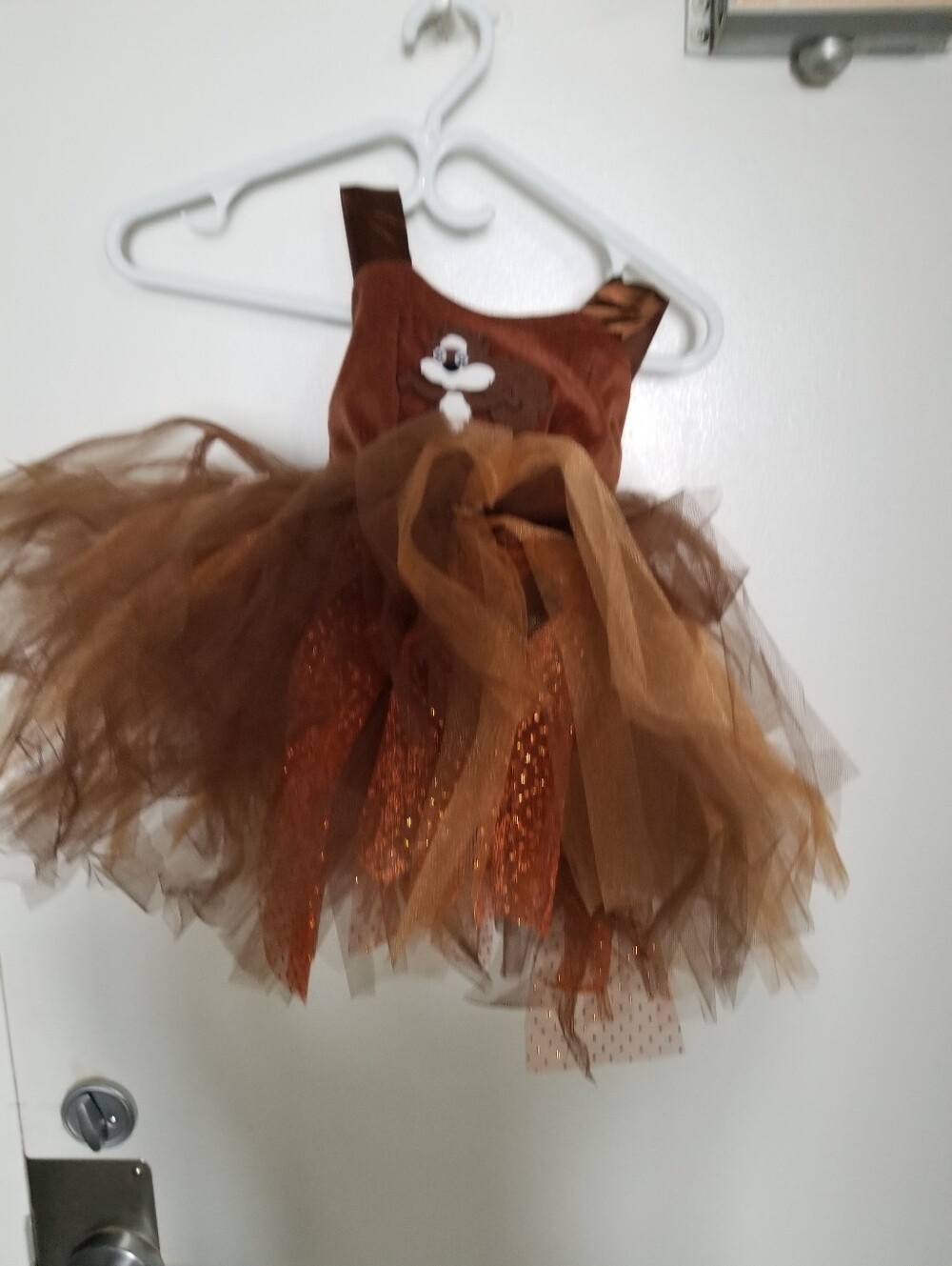 Brown Tulle Kids Costume Dress - Unbranded